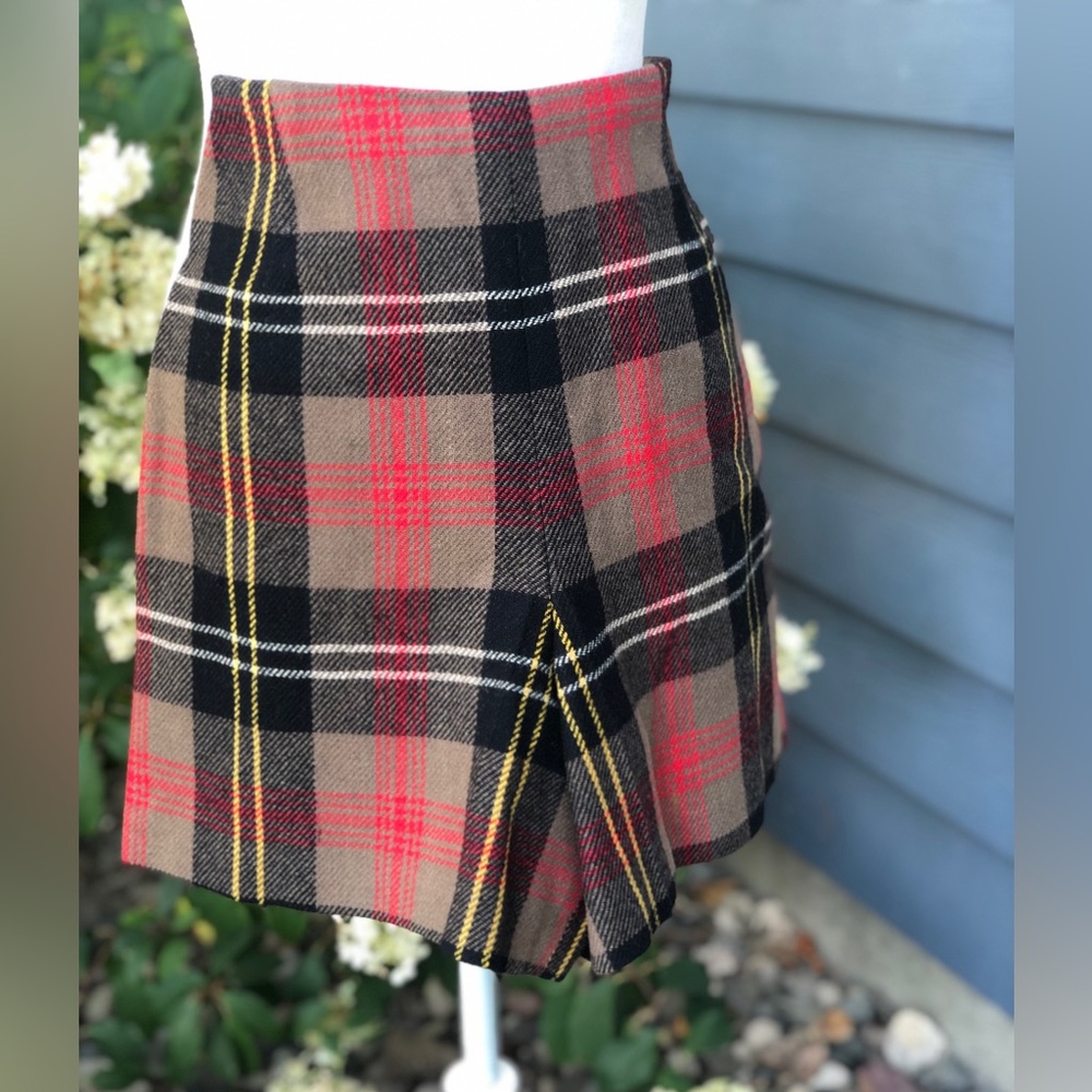 Vintage 60’s wool plaid shorts Bobbie Brooks mod twiggy college prep